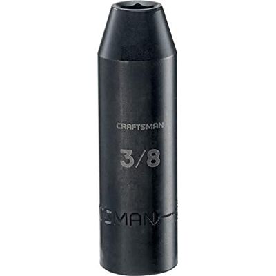 Craftsman Deep Impact Socket, SAE, 1/2-inch aandrijving, 3/8-inch (CMMT15995) Craftsman Deep Impact Socket, SAE, 1/2-inch aandrijving, 3/8-inch (CMMT15995)