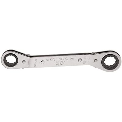 KLEIN TOOLS 68240 volledig omkeerbare ratcheting offset doos sleutel, 5/8 x 11/16-inch KLEIN TOOLS 68240 volledig omkeerbare ratcheting offset doos sleutel, 5/8 x 11/16-inch