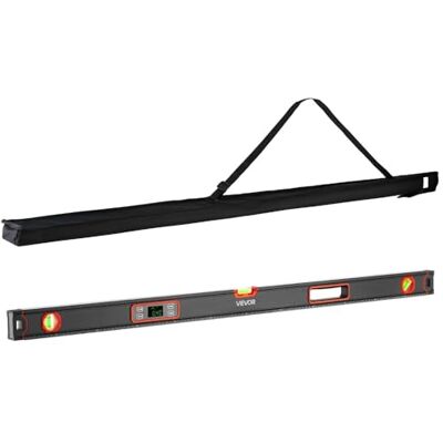 VEVOR Digitale waterpas met lcd-display, 120 cm richtweegschaal met 3 libellen 90°/45°/0°, meganetische metselweegschaal met IP54 waterbescherming & 2 batterijen, 360° meetgereedschap voor bouwplaats VEVOR Digitale waterpas met lcd-display, 120 cm richtweegschaal met 3 libellen 90°/45°/0°, meganetische metselweegschaal met IP54 waterbescherming & 2 batterijen, 360° meetgereedschap voor bouwplaats