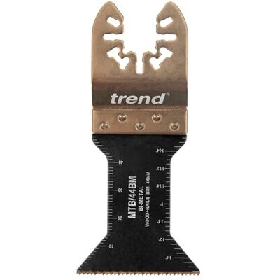TREND Multitoolbladen, 5 stuks, 44 mm fijne vertanding bi-metaal voor hout, metaal en kunststof, universele pasvorm voor toonaangevende multitools, MTB/44BM TREND Multitoolbladen, 5 stuks, 44 mm fijne vertanding bi-metaal voor hout, metaal en kunststof, universele pasvorm voor toonaangevende multitools, MTB/44BM