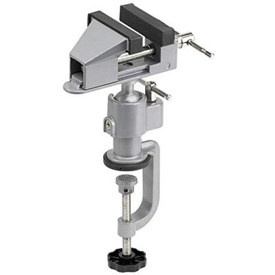 Meister Bankschroef Mini 50 mm Spanwijdte 360° draaibaar Veilig vastzetten van werkstukken Incl. Machinehouder/Tafelbankschroef met klemkaken/Fijnmechanische bankschroef / 5136100 Meister Bankschroef Mini 50 mm Spanwijdte 360° draaibaar Veilig vastzetten van werkstukken Incl. Machinehouder/Tafelbankschroef met klemkaken/Fijnmechanische bankschroef / 5136100