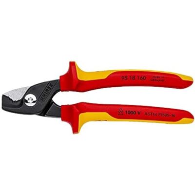 KNIPEX Tools 95 18 160 US StepCut Kabelschaar, geïsoleerde handgreep 16,25 cm KNIPEX Tools 95 18 160 US StepCut Kabelschaar, geïsoleerde handgreep 16,25 cm