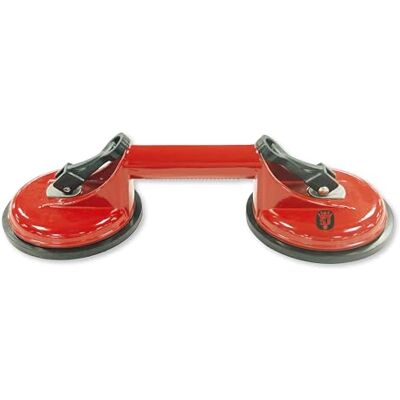 Jackson ASCD118 Dubbele Zuignap – Hoogwaardig Hefgereedschap voor Glas, Graniet, Tegel, Metaal, Houten Panelen – 110 kg Hefvermogen Jackson ASCD118 Dubbele Zuignap – Hoogwaardig Hefgereedschap voor Glas, Graniet, Tegel, Metaal, Houten Panelen – 110 kg Hefvermogen