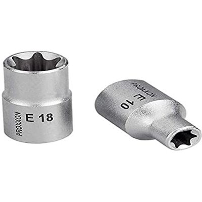 PROXXON Steeksleutelinzetstuk 1/2" (E 24, buiten-TX, chroom-vanadium staal 31 CRV 4, ratelsleutel inzet) 23391 PROXXON Steeksleutelinzetstuk 1/2" (E 24, buiten-TX, chroom-vanadium staal 31 CRV 4, ratelsleutel inzet) 23391
