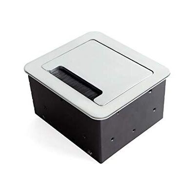 Emuca 5024425 intrekbaar voor inbouw in de tafel, meervoudige aansluiting (EU-stekker type F, USB, Rj45 en HDMI), 265 x 120 mm, metallic grijs, 145 x 130 mm EU-stekker Emuca 5024425 intrekbaar voor inbouw in de tafel, meervoudige aansluiting (EU-stekker type F, USB, Rj45 en HDMI), 265 x 120 mm, metallic grijs, 145 x 130 mm EU-stekker