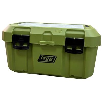Tayg Gereedschapskist 46 groen, afneembare buitenkoffer, metalen sluitingen van staal, uitneembare binnenschaal, belastbaar tot 120 kg, lege gereedschapskist van polypropyleen, 500 x 279 x 254 mm Tayg Gereedschapskist 46 groen, afneembare buitenkoffer, metalen sluitingen van staal, uitneembare binnenschaal, belastbaar tot 120 kg, lege gereedschapskist van polypropyleen, 500 x 279 x 254 mm