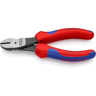 KNIPEX Kracht-zijsnijtang met meer-componenten greep 140 mm, 74 02 140 KNIPEX Kracht-zijsnijtang met meer-componenten greep 140 mm, 74 02 140