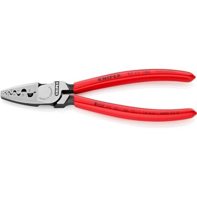 KNIPEX Krimptang voor adereindhulzen met kunststof bekleed, 97 71 180 180 mm KNIPEX Krimptang voor adereindhulzen met kunststof bekleed, 97 71 180 180 mm