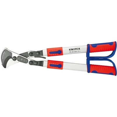 KNIPEX Kabelschaar met telescopische grepen met meer-componenten, 95 32 038 greep 570 mm, (ratelprincipe) KNIPEX Kabelschaar met telescopische grepen met meer-componenten, 95 32 038 greep 570 mm, (ratelprincipe)