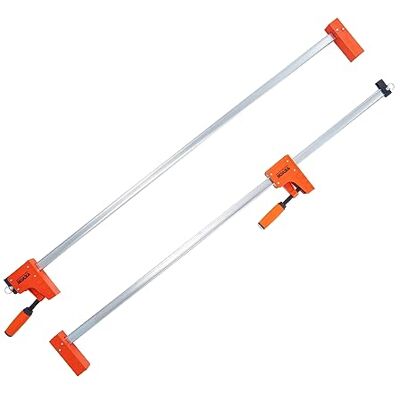 VEVOR Staafklemmen voor houtbewerking, set van 2 stuks 50 inch parallelle klemset, F-klem met 1100 lbs belastingslimiet, gelijkmatige druk, hoge sterkte kunststof en koolstofstaal, houtklemmen voor VEVOR Staafklemmen voor houtbewerking, set van 2 stuks 50 inch parallelle klemset, F-klem met 1100 lbs belastingslimiet, gelijkmatige druk, hoge sterkte kunststof en koolstofstaal, houtklemmen voor