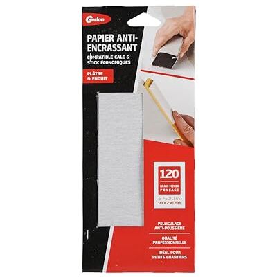 Gerlon 6 x gehard glaspapier, gecoat, anti-vervuiling 93, 230 mm, gemiddelde korrel (120) Gerlon 6 x gehard glaspapier, gecoat, anti-vervuiling 93, 230 mm, gemiddelde korrel (120)