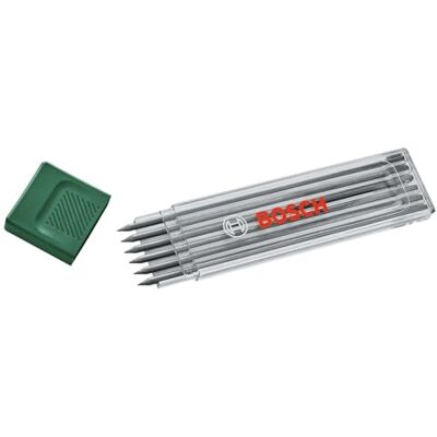 Bosch potloodvullingen HB 6-dlg (accessoires voor diepgatmarkeerpotlood; HB; 2,8 mm; opbergetui) Bosch potloodvullingen HB 6-dlg (accessoires voor diepgatmarkeerpotlood; HB; 2,8 mm; opbergetui)