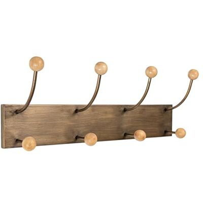FIJALO Dennen Hout Metaal Wandhaak - Haak voor muur FIJALO Dennen Hout Metaal Wandhaak - Haak voor muur