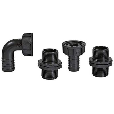 Ribimex Ribiland 01552 aansluiting voor pomp 1 inch 4 stuks zwart Ribimex Ribiland 01552 aansluiting voor pomp 1 inch 4 stuks zwart