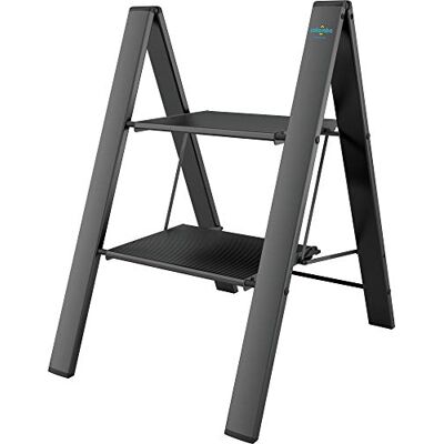 Colombo Ladder van geanodiseerd aluminium Leonardo 2 g Colombo Ladder van geanodiseerd aluminium Leonardo 2 g