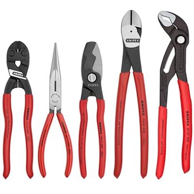 KNIPEX 9K 00 80 108 US Gereedschap 5-delige Automotive Starter Tang Set (87 01 250, 95 11 200, 26 11 200, 74 01 250, 71 31 200) (9K0080108US) KNIPEX 9K 00 80 108 US Gereedschap 5-delige Automotive Starter Tang Set (87 01 250, 95 11 200, 26 11 200, 74 01 250, 71 31 200) (9K0080108US)