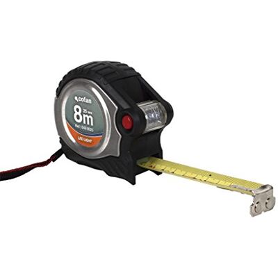 Cofan 10498025 Super magneet en LED -flexometer (25 mm x 8 m) Cofan 10498025 Super magneet en LED -flexometer (25 mm x 8 m)
