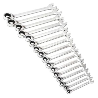 Gearwrench 16-delige set met omkeerbare ratel 8 - 25mm Gearwrench 16-delige set met omkeerbare ratel 8 - 25mm