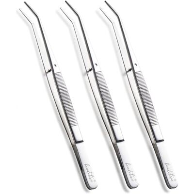 Beaditive 6 inch naaimachine pincet set (3-delig) gekartelde gebogen tips Professionele kwaliteit, hoge precisie roestvrij staal Beaditive 6 inch naaimachine pincet set (3-delig) gekartelde gebogen tips Professionele kwaliteit, hoge precisie roestvrij staal