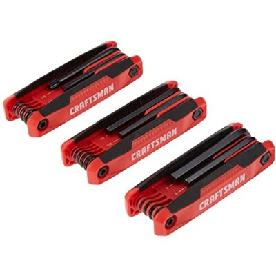 Craftsman CMHT26004 Hex Keys 25-Key 3pack vouwset Craftsman CMHT26004 Hex Keys 25-Key 3pack vouwset
