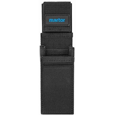MARTOR gordeltasje M voor cutter messen, etui met 5 vakken voor veiligheidsmessen/pennen/scharen, met clip & klittenbandsluiting, nylon, zwart MARTOR gordeltasje M voor cutter messen, etui met 5 vakken voor veiligheidsmessen/pennen/scharen, met clip & klittenbandsluiting, nylon, zwart