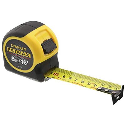 Stanley STA033719 FATMAX Classic Tape met Blade Armor, 5m/16ft Stanley STA033719 FATMAX Classic Tape met Blade Armor, 5m/16ft