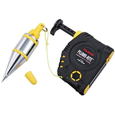 Tajima Plumb Bob Setter 14 oz (400 g) Magnetische Plumb-Rite met 4,4 m Auto Recoil Cord & Quick-Stabilizing Bob PZB-400GP Tajima Plumb Bob Setter 14 oz (400 g) Magnetische Plumb-Rite met 4,4 m Auto Recoil Cord & Quick-Stabilizing Bob PZB-400GP