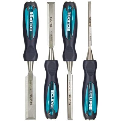 ECLIPSE Professional Tools TT-BEWC4BCE Through Tang 4-delige beitelset (1/4", 1/2", 3/4", 1") ECLIPSE Professional Tools TT-BEWC4BCE Through Tang 4-delige beitelset (1/4", 1/2", 3/4", 1")