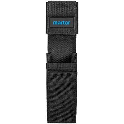 MARTOR gordeltasje S voor cutter messen, etui met 4 vakken voor veiligheidsmessen/pennen/scharen, met clip & klittenbandsluiting, nylon, zwart MARTOR gordeltasje S voor cutter messen, etui met 4 vakken voor veiligheidsmessen/pennen/scharen, met clip & klittenbandsluiting, nylon, zwart