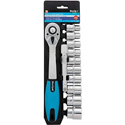 Blue Spot Tools Blue Spot dopsleutel, 12,7 mm, 9 delen Blue Spot Tools Blue Spot dopsleutel, 12,7 mm, 9 delen