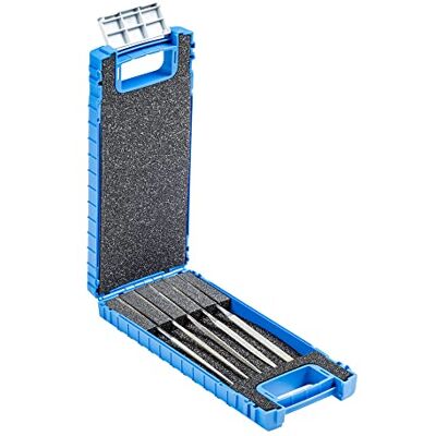PFERD TOOLS Diamantnaaldvijlenset, 5-delig, korrelgrootte D 126, 140 mm, in onbreekbare kunststof doos, 15842052, voor universeel gebruik in de gereedschapsbouw PFERD TOOLS Diamantnaaldvijlenset, 5-delig, korrelgrootte D 126, 140 mm, in onbreekbare kunststof doos, 15842052, voor universeel gebruik in de gereedschapsbouw