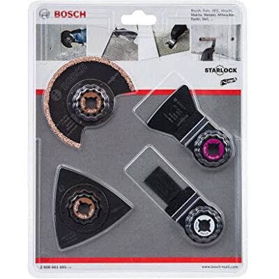 Bosch Professional tegelset 4-delig (specie en tegellijm, Starlock, accessoire voor multifunctioneel gereedschap) Bosch Professional tegelset 4-delig (specie en tegellijm, Starlock, accessoire voor multifunctioneel gereedschap)