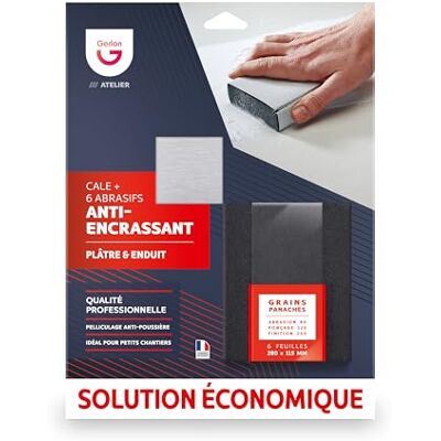 Gerlon ADLCAP Gemakkelijk Schuren: Placo, Gips, Coating + 3 gratis schuurmiddelen 230 x 280 mm mix, neutraal Gerlon ADLCAP Gemakkelijk Schuren: Placo, Gips, Coating + 3 gratis schuurmiddelen 230 x 280 mm mix, neutraal