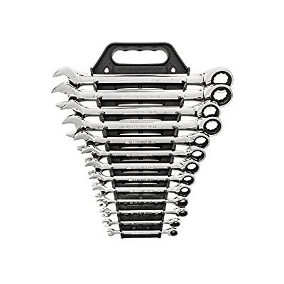 GEARWRENCH 13 st. 12 Pt. Ratcheting Combinatiesleutel Set, SAE 9312 GEARWRENCH 13 st. 12 Pt. Ratcheting Combinatiesleutel Set, SAE 9312