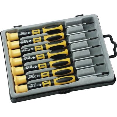 Mannesmann Brüder T-profiel fijnmechanica-set, 7-delig M11730 Mannesmann Brüder T-profiel fijnmechanica-set, 7-delig M11730
