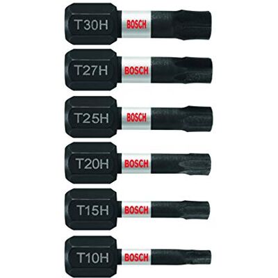 Bosch ITTHV106 6 stuks Impact Tough 1" Torx Schroevendraaierbit Set Bosch ITTHV106 6 stuks Impact Tough 1" Torx Schroevendraaierbit Set