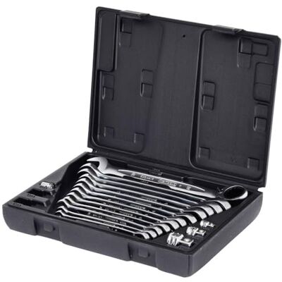 KS Tools GEARplus Ratchet Wrench Set - 72 Teeth, Chrome Vanadium Steel, 16 Pieces KS Tools GEARplus Ratchet Wrench Set - 72 Teeth, Chrome Vanadium Steel, 16 Pieces