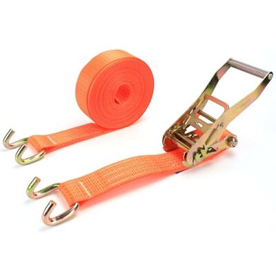 Monkey Ladder Sjorband van 5 ton, 9 m x 50 mm, robuust, ideaal voor het vastzetten van zware lasten, gemaakt van polyester, hoge duurzaamheid en veiligheid Monkey Ladder Sjorband van 5 ton, 9 m x 50 mm, robuust, ideaal voor het vastzetten van zware lasten, gemaakt van polyester, hoge duurzaamheid en veiligheid