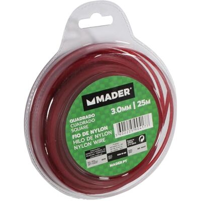 Monkey Ladder Nylondraad, vierkant, 3 mm, 25 m lang, ideaal voor gebruik in de tuin en in de bouwmarkt, robuust en duurzaam Monkey Ladder Nylondraad, vierkant, 3 mm, 25 m lang, ideaal voor gebruik in de tuin en in de bouwmarkt, robuust en duurzaam