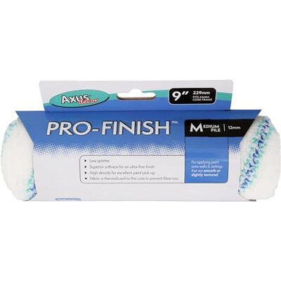 Axus Décor Axus Decor Pro-Finish Verfroller Mouw 9 Inch, Medium Pile (Blauwe Serie), Ultra Fijne Afwerking, Professionele & Doe-het-zelf Projecten, Gladde Of Semi Gladde Muren & Plafonds Mouwen Kerndiameter 44 Axus Décor Axus Decor Pro-Finish Verfroller Mouw 9 Inch, Medium Pile (Blauwe Serie), Ultra Fijne Afwerking, Professionele & Doe-het-zelf Projecten, Gladde Of Semi Gladde Muren & Plafonds Mouwen Kerndiameter 44