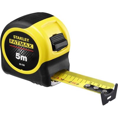 Stanley FATMAX Meetlint Blade Armor 5 M Metrisch Schokbestendig met Mylar Coating en Cushion Grip 0-33-720 Stanley FATMAX Meetlint Blade Armor 5 M Metrisch Schokbestendig met Mylar Coating en Cushion Grip 0-33-720