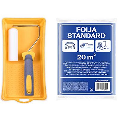 HARDY WORKING TOOLS Hardy Moltoextra verfroller 11 cm Mi 35 mm met handvat 2K kuvet en folie HARDY WORKING TOOLS Hardy Moltoextra verfroller 11 cm Mi 35 mm met handvat 2K kuvet en folie