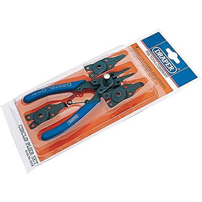Draper 19735 Circlip tang Set met verwisselbare koppen Set, 5 stuks, blauw Draper 19735 Circlip tang Set met verwisselbare koppen Set, 5 stuks, blauw