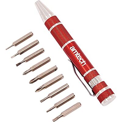 Amtech Am-Tech 9-in-1 Screwdriver bitset, L0490 Amtech Am-Tech 9-in-1 Screwdriver bitset, L0490