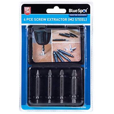 BlueSpot 22305 Set Schroef Extractors van M2 Staal BlueSpot 22305 Set Schroef Extractors van M2 Staal