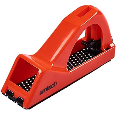 Amtech 145mm rasp vliegtuig, lichtgewicht multi-materiaal vijl voor hout, aluminium, glasvezel en rubber vormgeven Amtech 145mm rasp vliegtuig, lichtgewicht multi-materiaal vijl voor hout, aluminium, glasvezel en rubber vormgeven