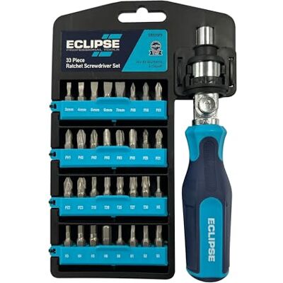 ECLIPSE Professional Tools ERS33PS 33-delige ratelschroevendraaierset ECLIPSE Professional Tools ERS33PS 33-delige ratelschroevendraaierset