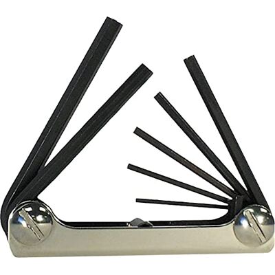 Eklind 20812 Stalen Handvat Opvouwbare Hex Sleutel inbussleutel 8st set SAE Inch Maten 3/32-1/4 Eklind 20812 Stalen Handvat Opvouwbare Hex Sleutel inbussleutel 8st set SAE Inch Maten 3/32-1/4