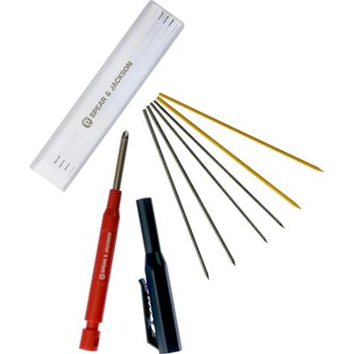 Jackson SJDHP Deep Hole Pencil met 6 vervangende stiften Jackson SJDHP Deep Hole Pencil met 6 vervangende stiften