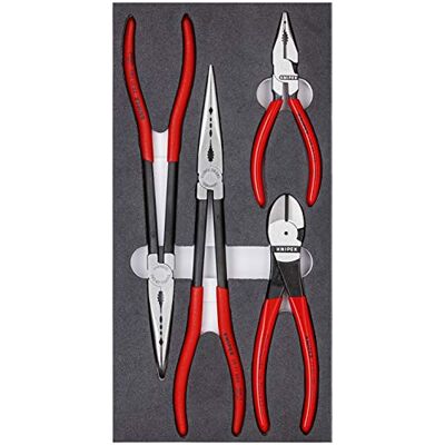 KNIPEX 00 20 01 V16 Gereedschap 4-delige Automotive Tangen Set in Foam Tray (002001V16) KNIPEX 00 20 01 V16 Gereedschap 4-delige Automotive Tangen Set in Foam Tray (002001V16)